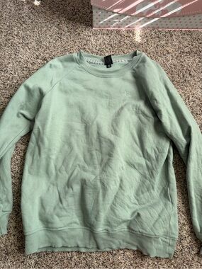 Volcom Men's Light Sage Green Crewneck Sweater